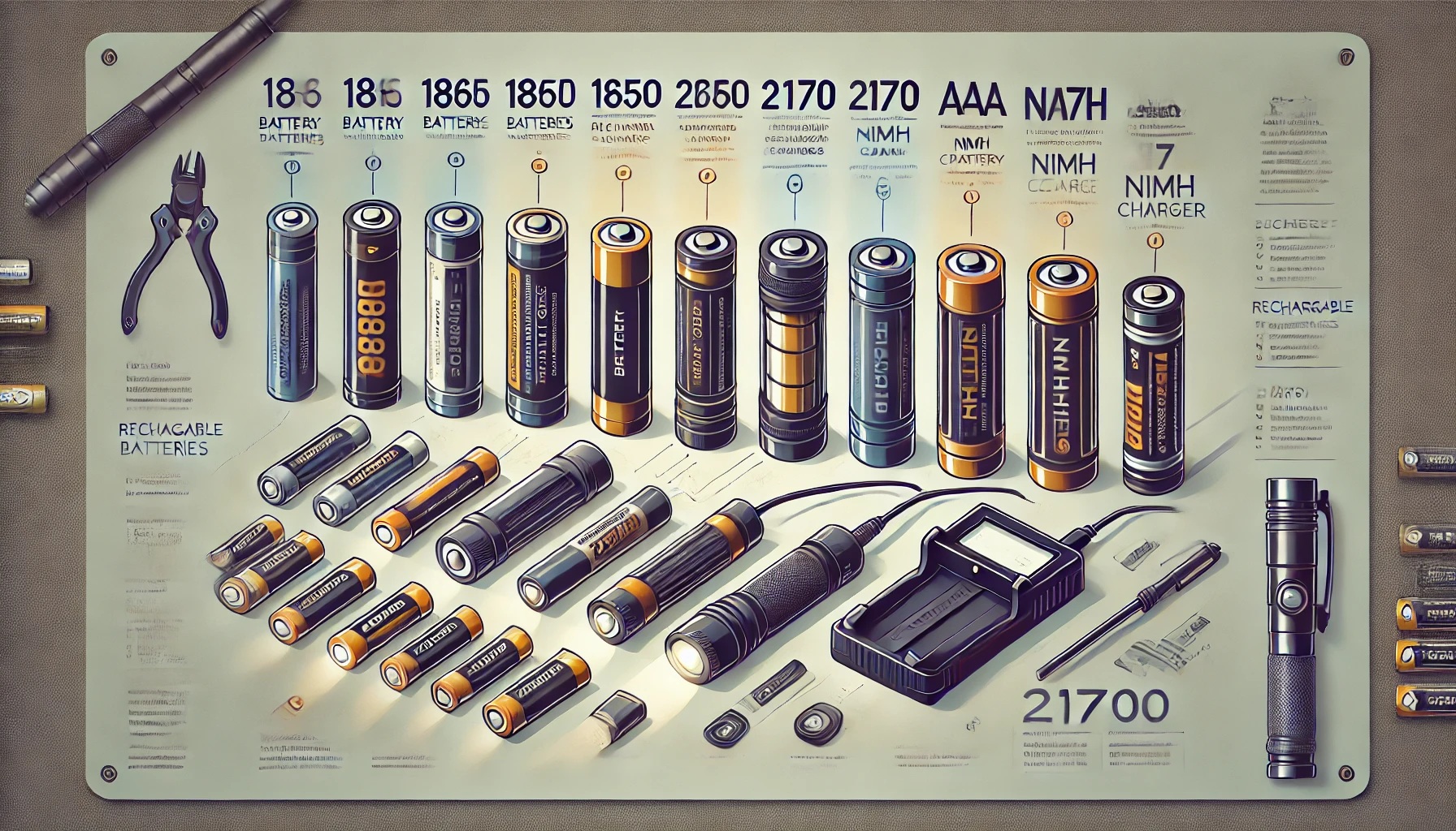 Exploring Different Types of Rechargeable Batteries for High-Performance Flashlights Exploring Different Types of Rechargeable Batteries for High-Performance Flashlights